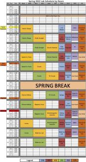 2022A Lab Schedule